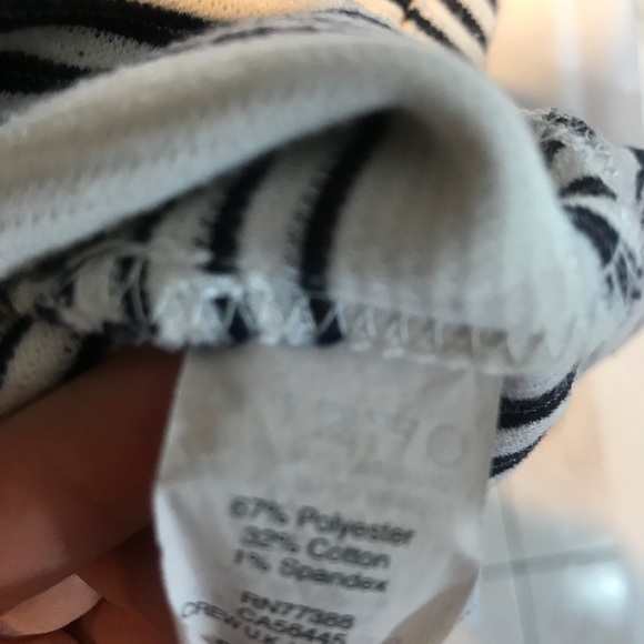 Madewell Gallerist Ponte Striped Top Blouse - Picture 7 of 7